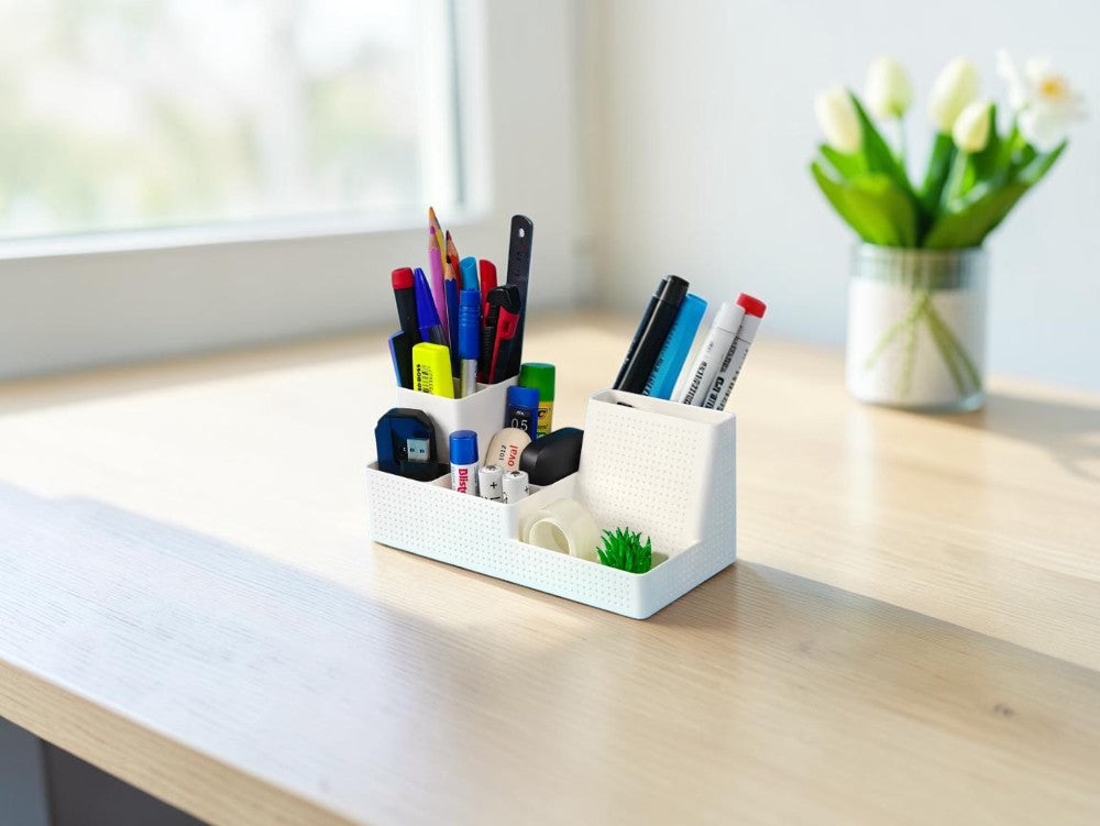 Desk Organizer – Phone & Pen Holder for Home or Office